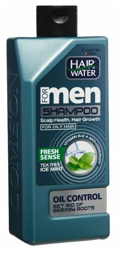 Шампунь против жирности волос COMEON Hair Water свежесть ментола, 410 мл