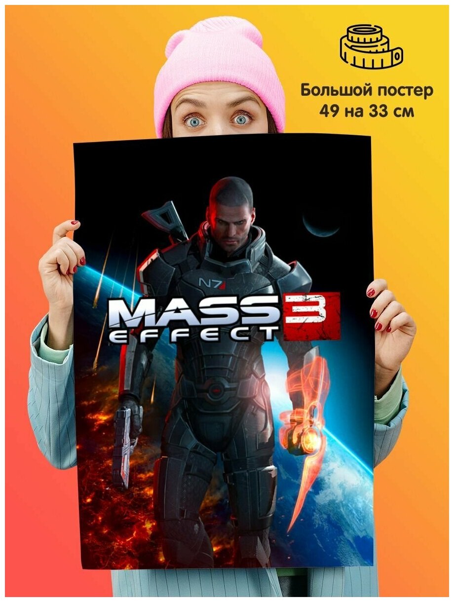 Постер плакат Mass Effect 3 Масс Эффект 3