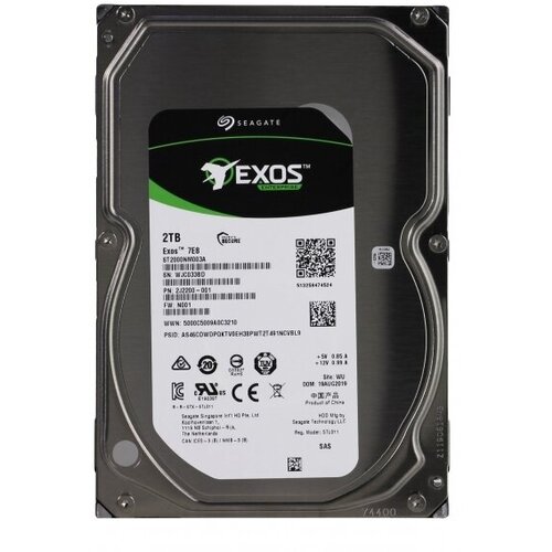 Жесткий диск Seagate 2J2200 2Tb 7200 SAS 35 HDD 2948000₽