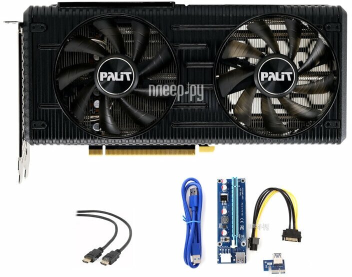 Видеокарта Palit NVIDIA GeForce RTX 3050, PA-RTX3050 DUAL, 8ГБ, GDDR6, Ret [ne63050019p1-190ad] - фото №16