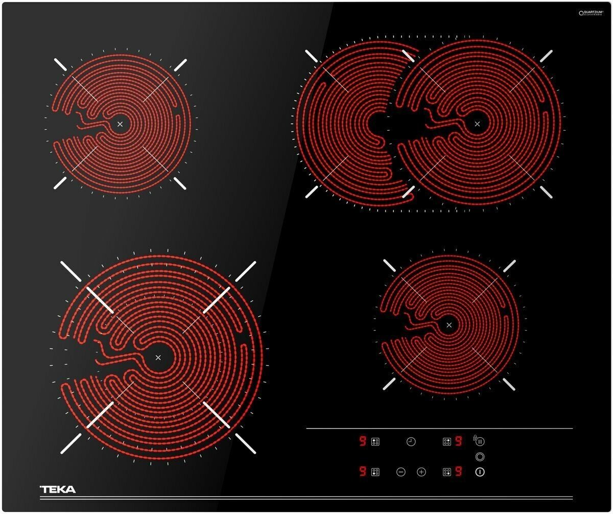 Стеклокерамическая варочная панель TEKA TTB 64320 TTC BLACK - фотография № 1
