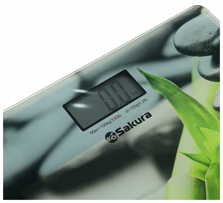 Весы напольные Sakura SA-5072S "Бамбук" электронные, до 150кг БИТ - фото №7
