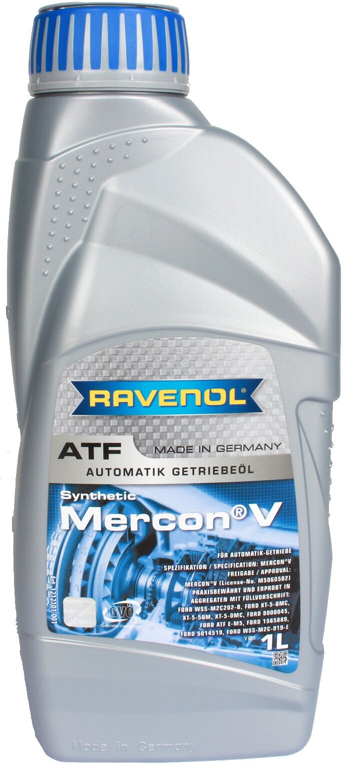 Трансмиссионное масло RAVENOL MERCON V 1л