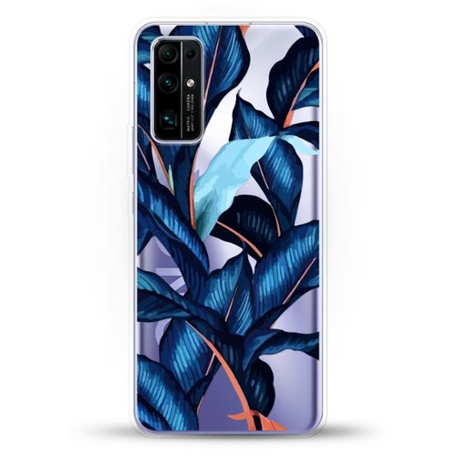 фото Силиконовый чехол синие листья на honor 30 andy & paul