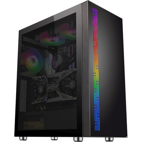 Компьютер GANSOR OPTIMAL-764606 Intel i5-13600K(F) 3.5 ГГц, B760M, 16Гб 3200 МГц, SSD M.2 480Гб, HDD 3Тб, RTX 3060 12Гб (NVIDIA GeForce), 700Вт