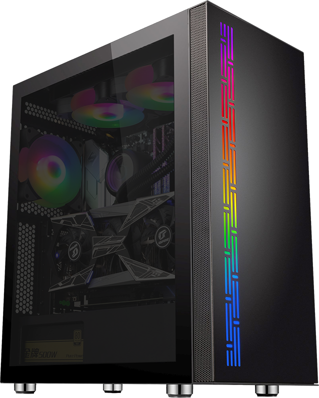 Компьютер GANSOR OPTIMAL-3268238 Intel i5-12400 2.5 ГГц, B660M, 8Гб 3200 МГц, SSD M.2 1Тб, HDD 3Тб, RTX 2060 12Гб (NVIDIA GeForce), 700Вт