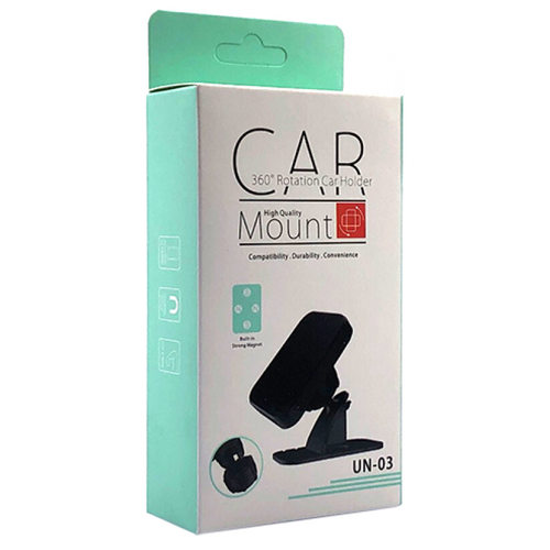 Автомобильный магнитный держатель для телефона на панель, Car Mount D-33, черный/держатель в автомобиль, автодержатель на липучке, авто товары в машину