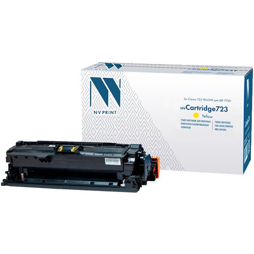 Картридж NVP совместимый Canon 723 YELLOW для LBP 7750 (8500k) картридж nv print ce252a 723 yellow для hp и canon