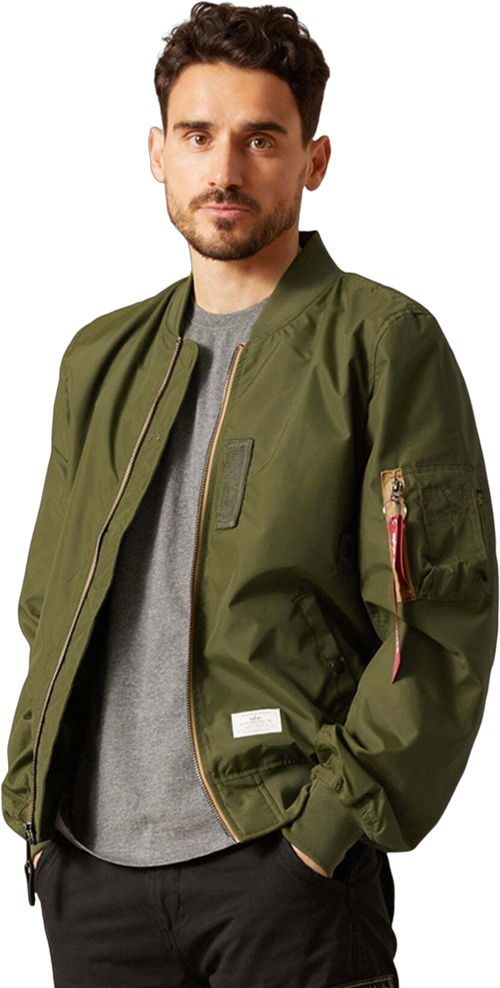 Бомбер ALPHA INDUSTRIES, размер S, зеленый