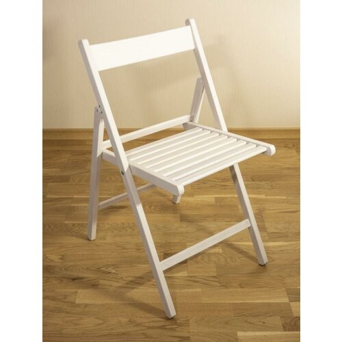 Стул складной деревянный, береза, прямая спинка