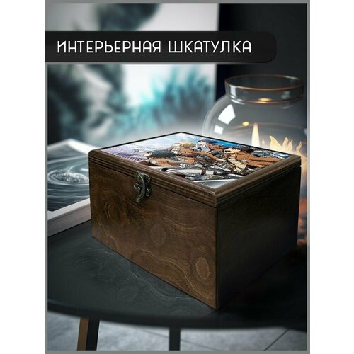 Шкатулка интерьерная для украшений универсальная 22x17x12 см Attack on Titan Аниме - 46