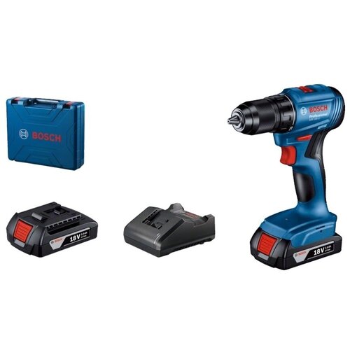 Дрель-шуруповерт Bosch GSR 185-LI аккум патрон быстрозажимной кейс в комплекте 06019K3000 2479800₽