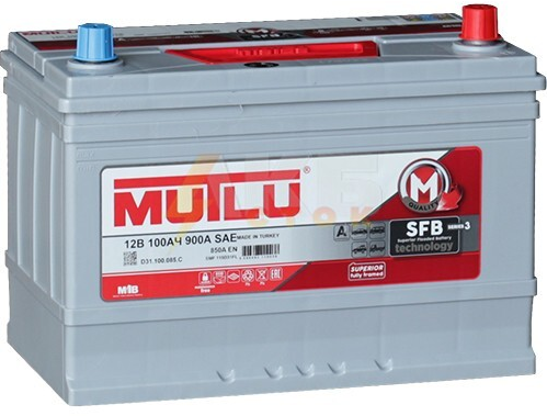 Аккумулятор автомобильный MUTLU SFB M3 6СТ-100 обр. (115D31L) 306x173x225