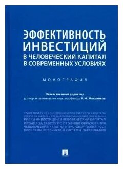 Эффективность инвестиций в человеческий капитал в современных условиях. Монография - фото №1