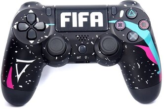 Беспроводной джойстик (геймпад) для PS4, FIFA черный / Bluetooth