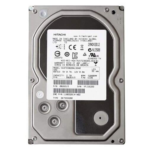 Жесткий диск Hitachi HUS723020ALS640 2Tb SAS 35 HDD 1583000₽