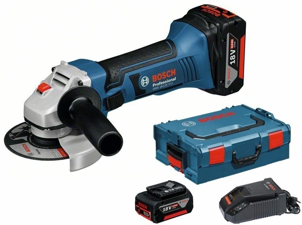 Угловая шлифмашина BOSCH GWS 180-LI [06019h90r1] - фото №14