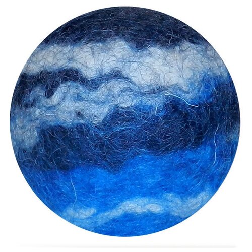 фото Мяч из шерсти livezoo wool синяя пыль 6 см