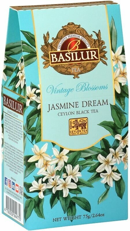 Чай Basilur Винтажные цветы Жасминовая мечта чёрный