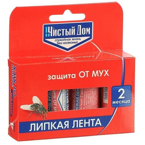 Липкая лента от мух Чистый дом с аттрактантом 507₽