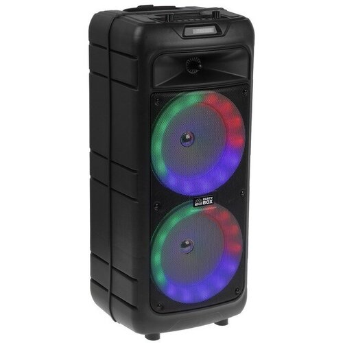 Портативная караоке система В52 Party Boх 40 Вт FM AUх USB BT 4500 мАч подсв чёрная 937700₽