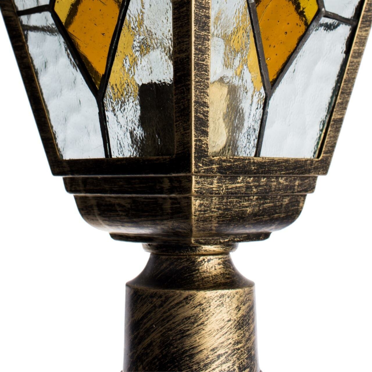 Arte Lamp уличный светильник Berlin A1017PA-1BN, E27, 75 Вт, цвет арматуры: коричневый, цвет плафона белый
