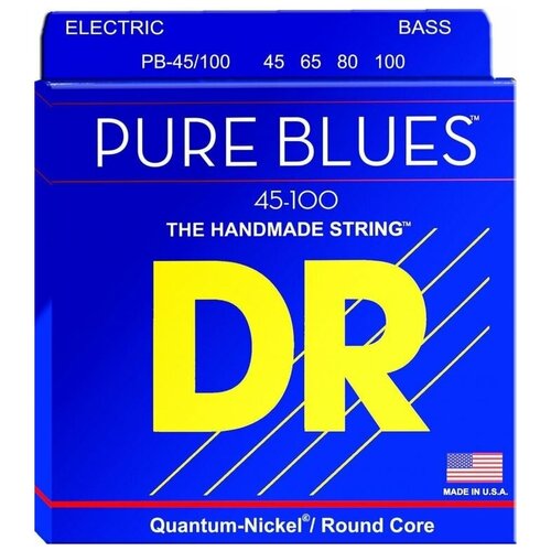 DR PB-45/100 PURE BLUES Струны для бас-гитары