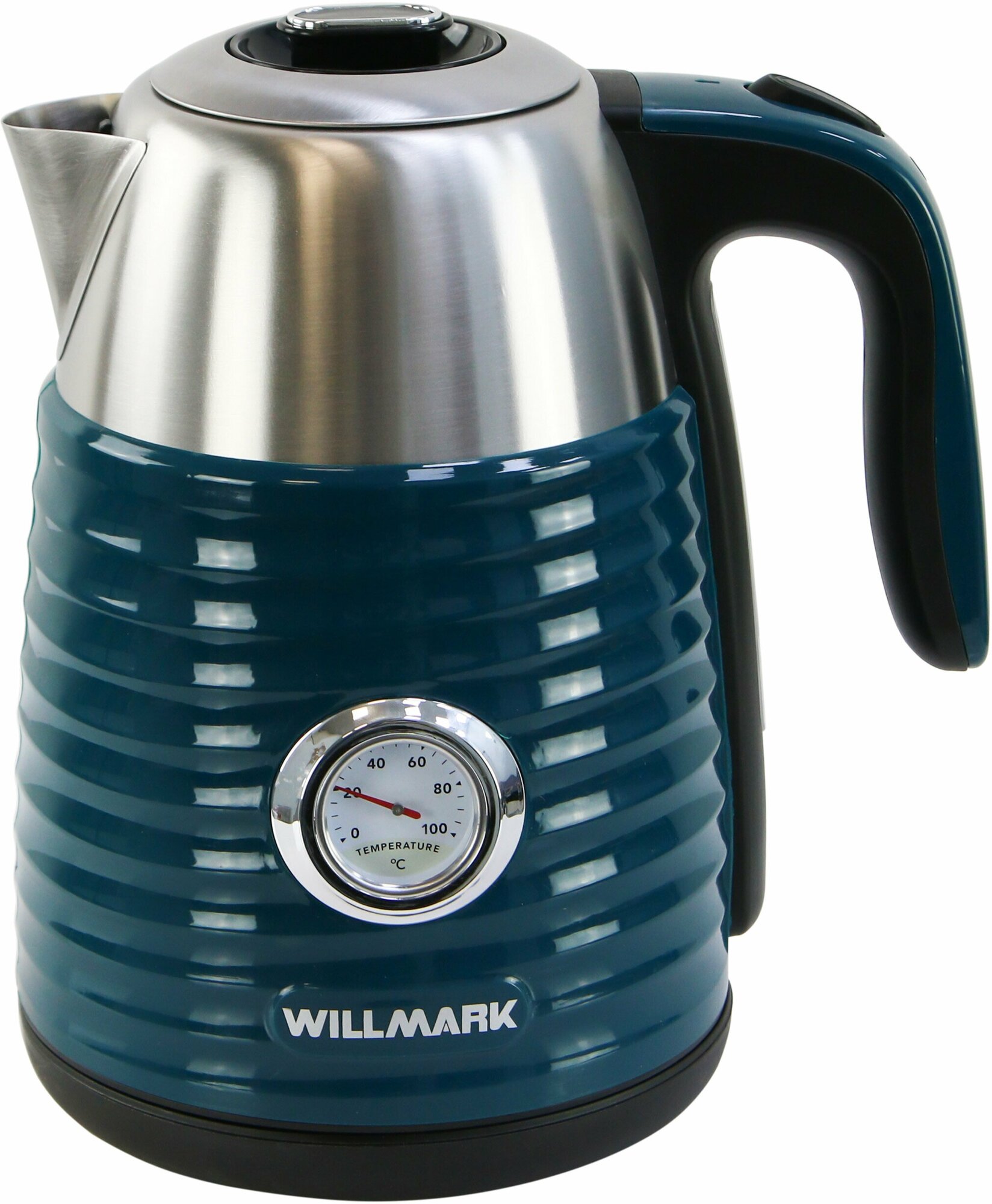 Чайник эл. WILLMARK WEK-1738PST (1.7л, двойные стенки, эффект термоса, термометр, 2200Вт) - фотография № 2