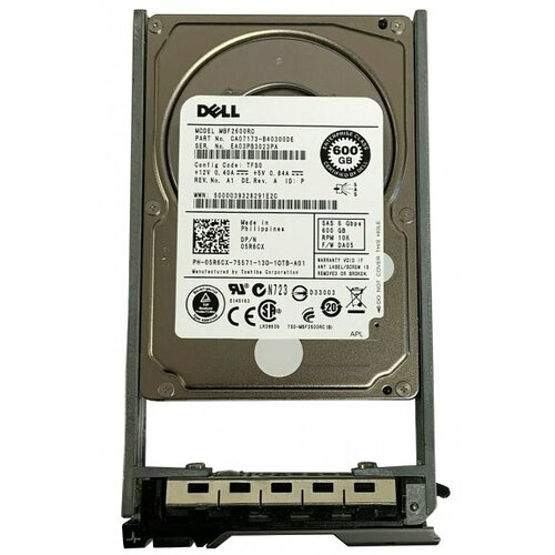 Жесткий диск Dell 05R6CX 600Gb SAS 25 HDD 3294500₽