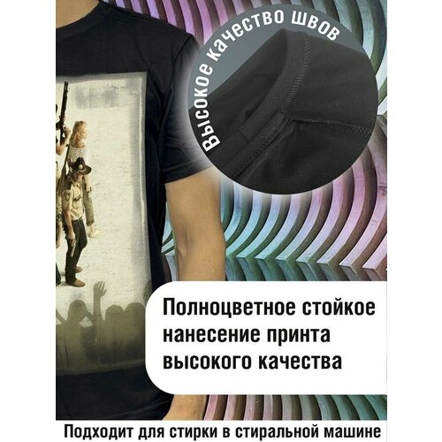 фото Футболка будь на стиле, хлопок, размер xl, черный