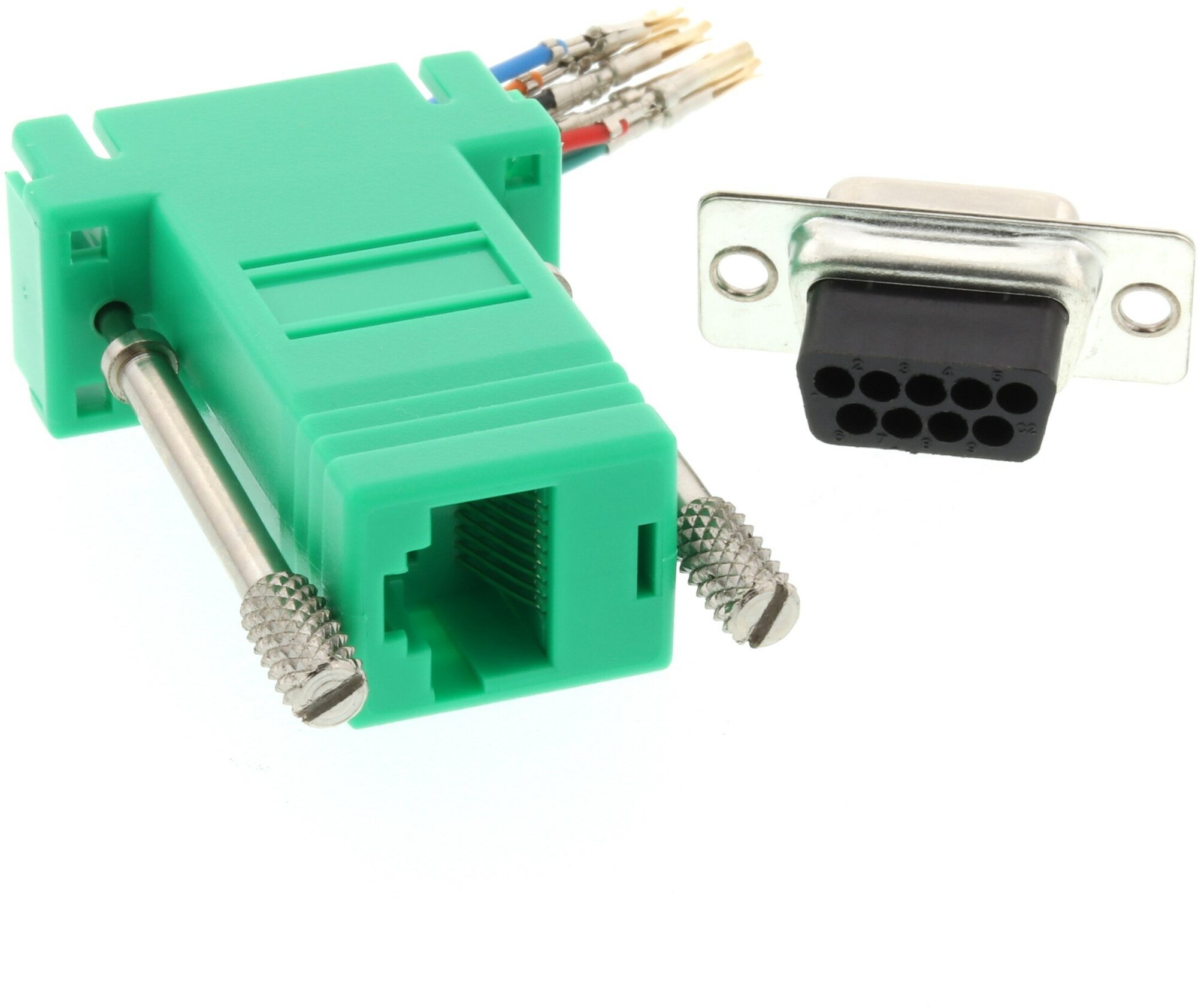 KVM переключатель HP Serial Adapter RJ45 to DB9 DCE Female AF402A