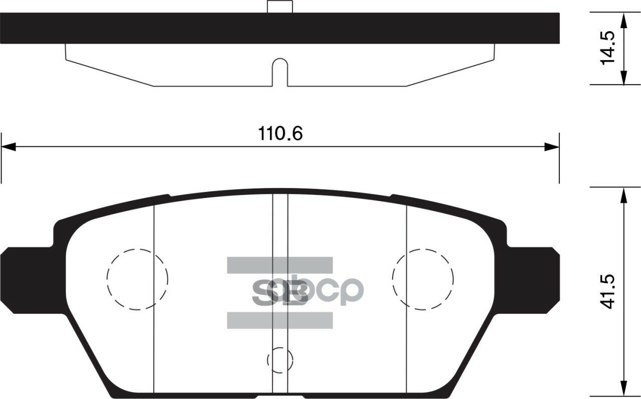 Sp1476 Колодки Тормозные Mazda 6 05- Задние Sangsin brake арт. SP1476