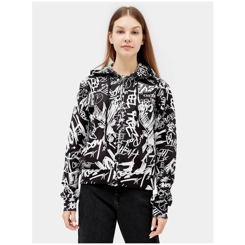 фото Куртка patrizia pepe, размер 42, черный, белый