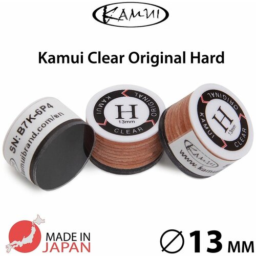 Наклейка для кия Камуи Клир Ориджинал / Kamui Clear Original 13мм Hard, 1 шт. наклейка для кия kamui original s
