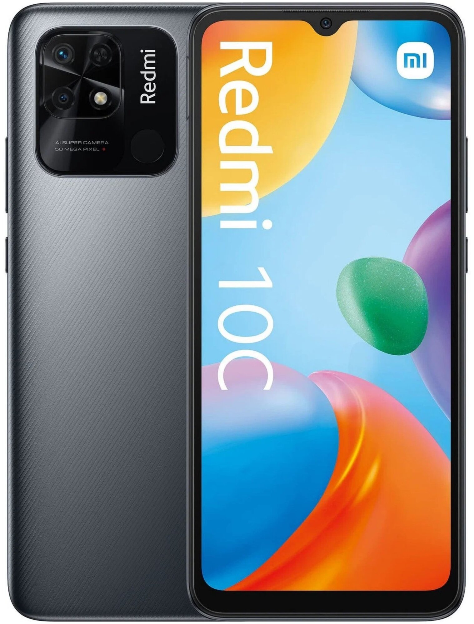 Смартфон Redmi 10C 6.71″ 3Gb, 64Gb, серый графит