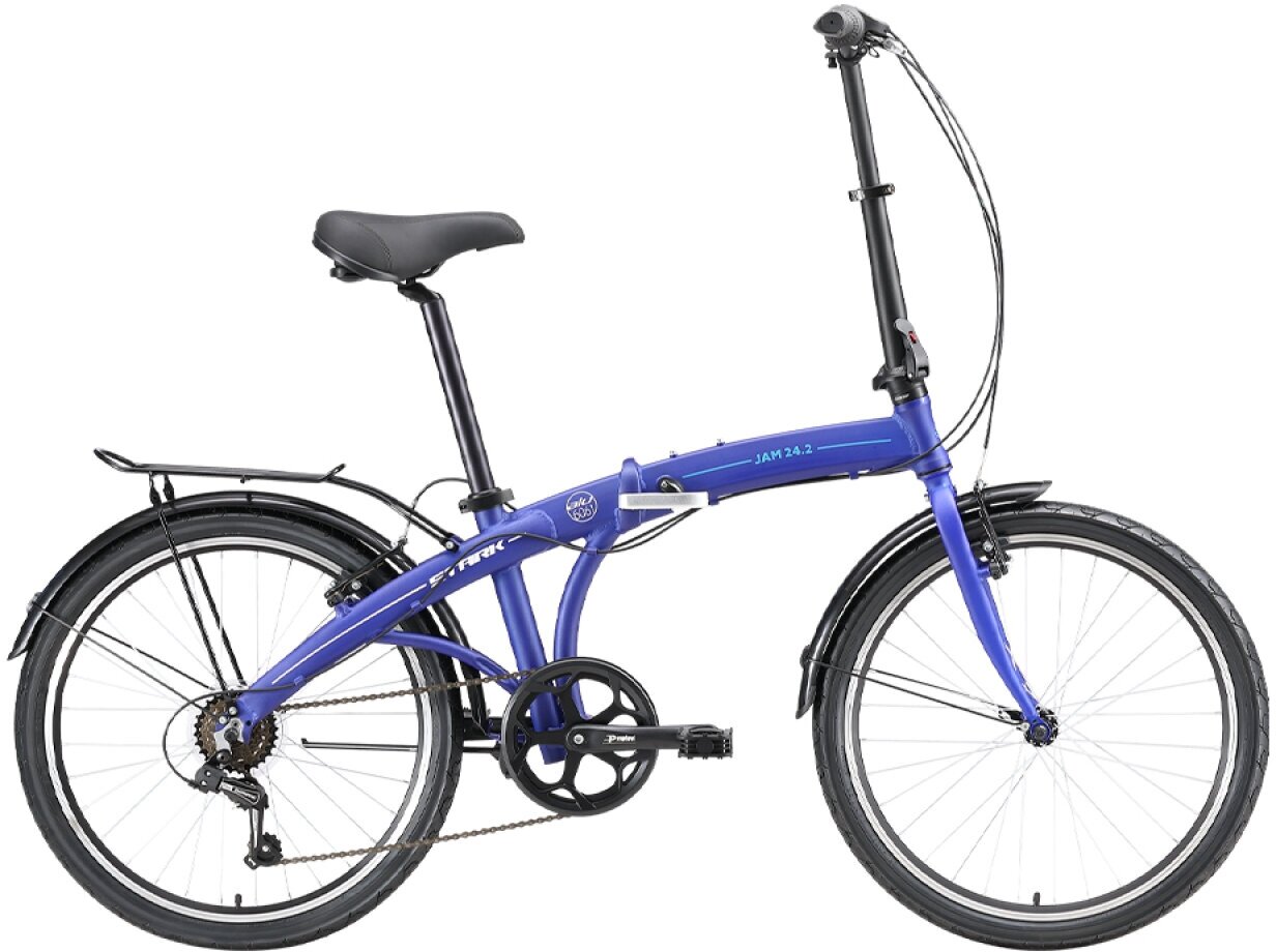 Складной велосипед Stark Jam 24.2 V (2023) 24 Сине-белый