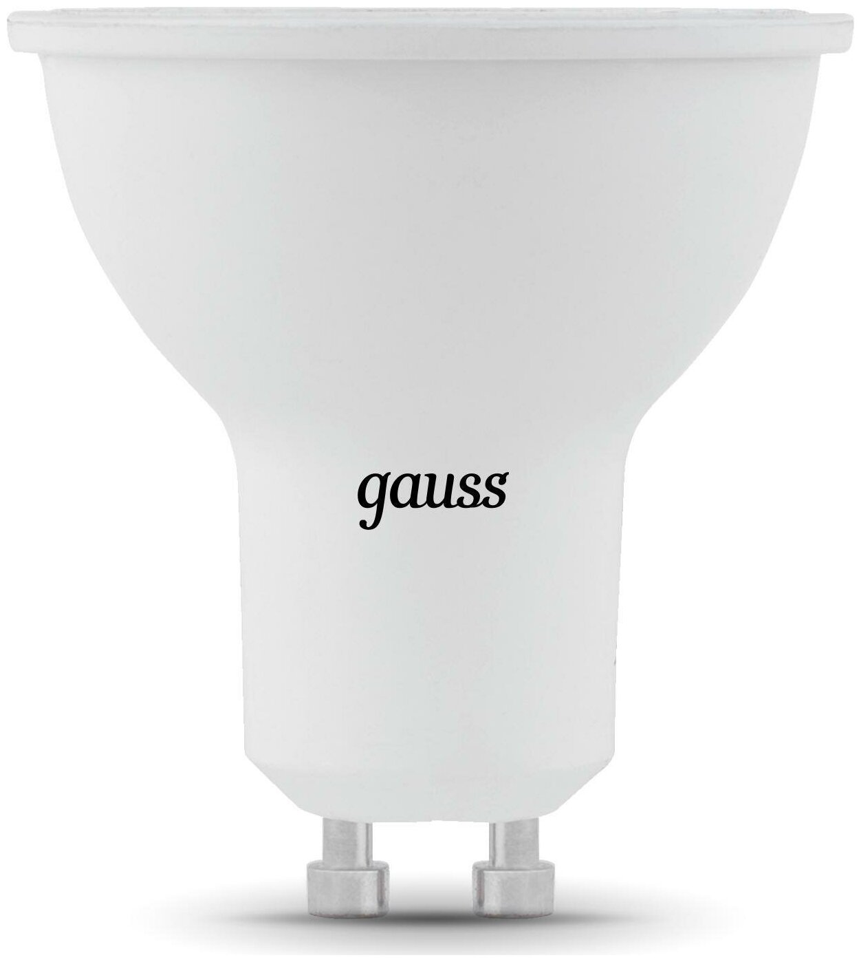 Светодиодная лампа Gauss Black 5W эквивалент 50W 4100K 530Лм GU10 для спотов MR16