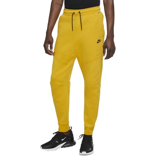 Беговые брюки NIKE Tech Fleece, размер S, желтый