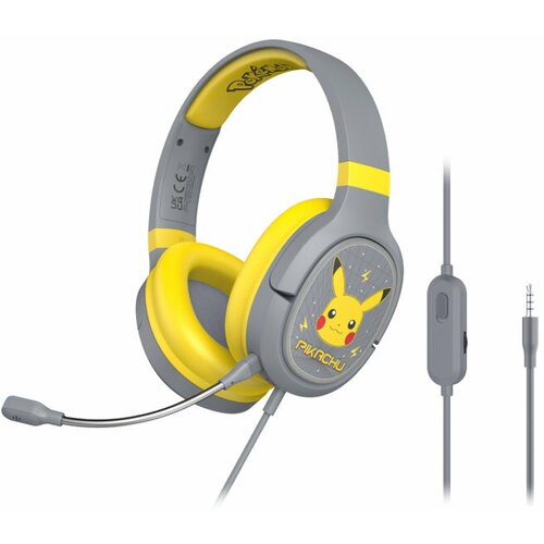 Наушники OTL Technologies PRO G1 Pokemon Pikachu Grey-Yellow PK0862