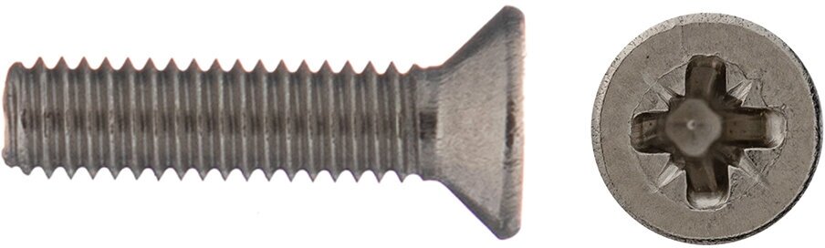 Винт нержавеющая сталь M3x12 мм DIN 965 потайная головка (10 шт.)