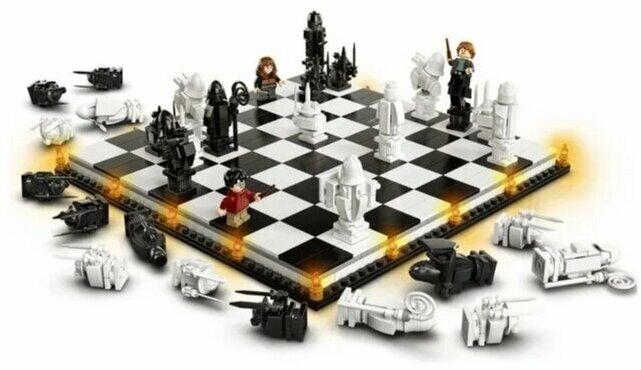 Конструктор Гарри Поттер "Хогвартс: волшебные шахматы" 876 деталей