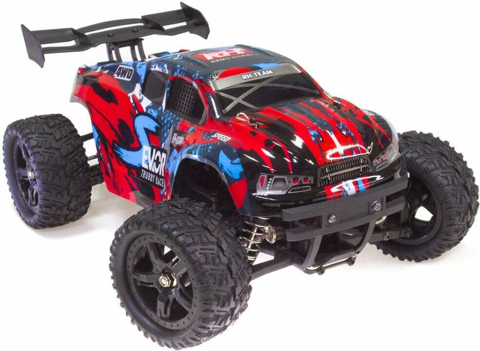 Радиоуправляемая машинка трагги Remo Hobby S EVO-R 4WD 2.4G 1/16 RTR RH1661-RED