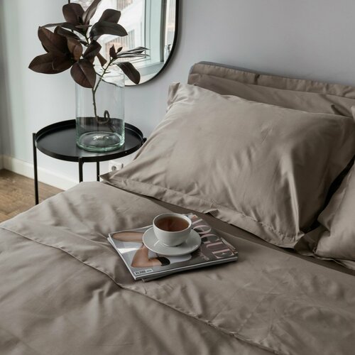Комплект постельного белья из премиального сатина HOME ONLY / плотности 400TC / односпальный