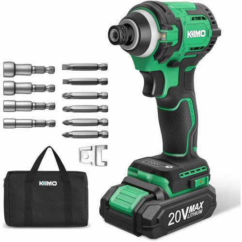 Шуруповерт KIMO 3602B От аккумулятора 20 В 200 Нм 1 АКБ 1140000₽