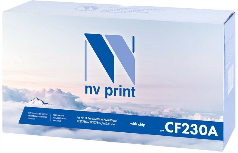 Картридж совм. NV Print CF230A (№30A) черный для HP LJ Pro M203/MPF M227 (1600стр.), 267752