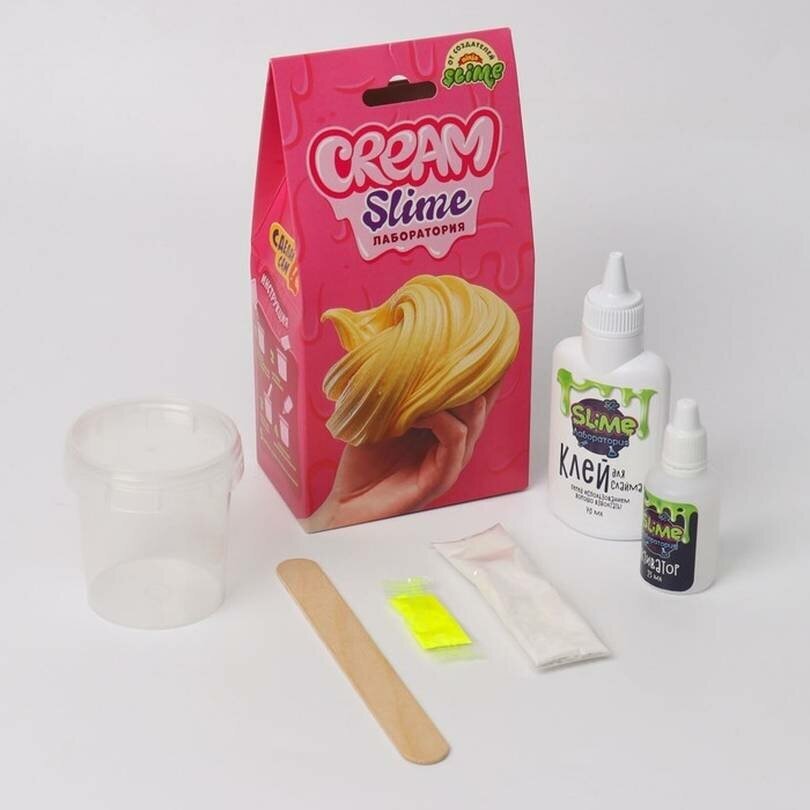 Slime лаборатория 100 гр., Cream Волшебный мир - фото №12