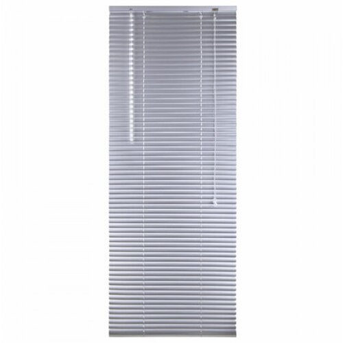 Горизонтальные жалюзи BRABIX 60x160 см алюминий цвет серебристый 606035