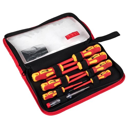 фото Набор инструментов ekf (8 предм.) нио-08 желтый/красный