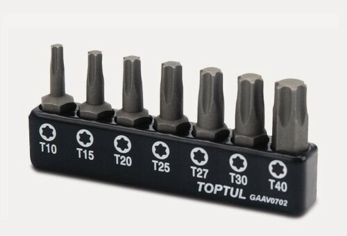 Изображение товара Набор бит Torx TOPTUL 7 предметов (GAAV0702)