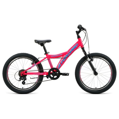 фото Велосипед forward dakota 20 1.0 (20" 6 ск. рост 10.5") 2020-2021, розовый/голубой, rbkw1j106004